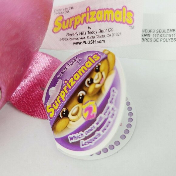 Suprizamals Baby Nadia Narwhal 7 in Plush Shiny Pink Stuffed Animal Series 2 Toy - Picture 6 of 10